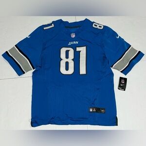 New Vintage Detroit Lions Calvin Johnson Stitched Jersey Nike On Field 48 Xl